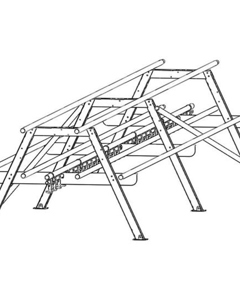 A-rack metal 5800 with 6 perches with drinker